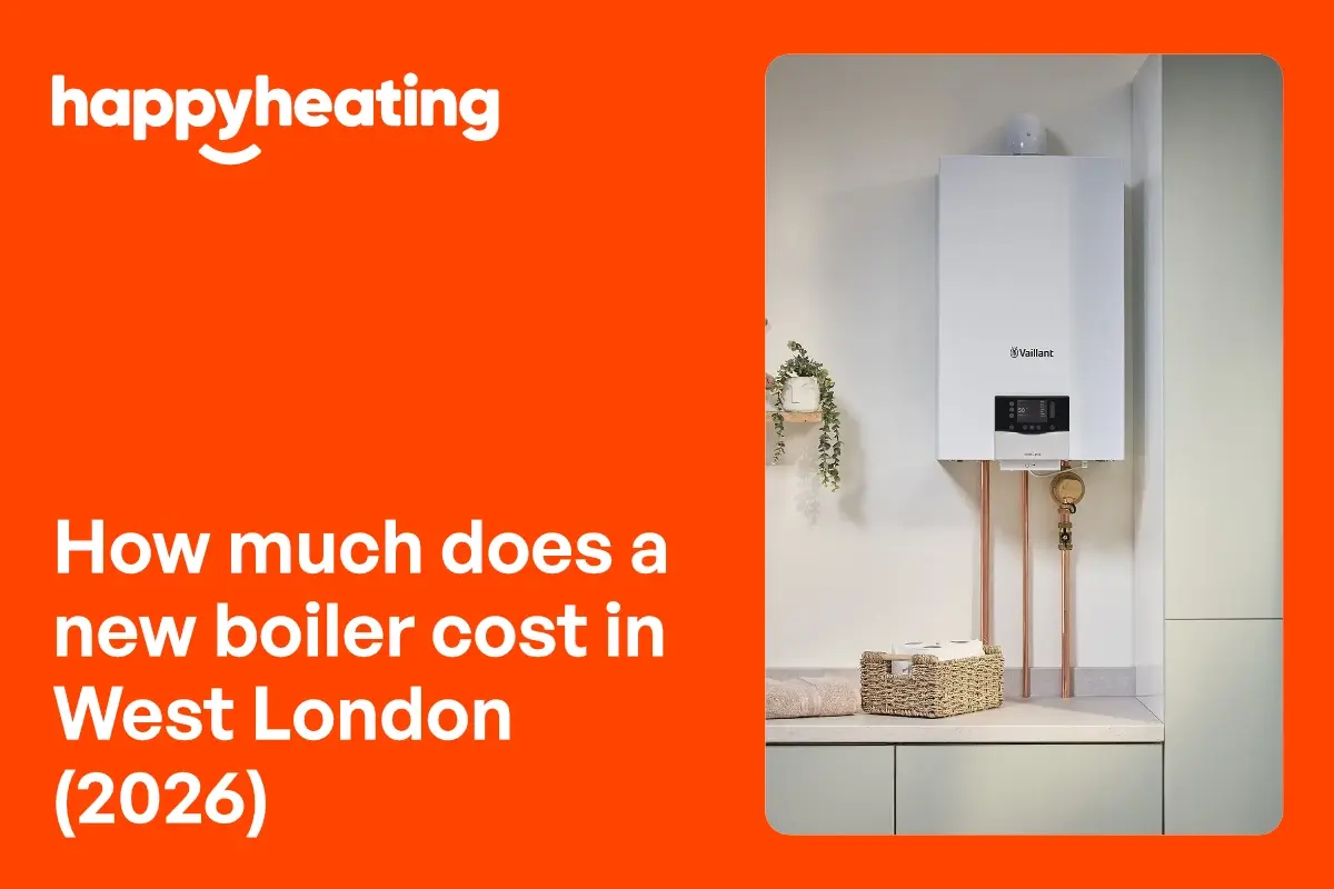New A-rated combi boiler installed by The Happy Heating Co, Gas Safe engineers in West London