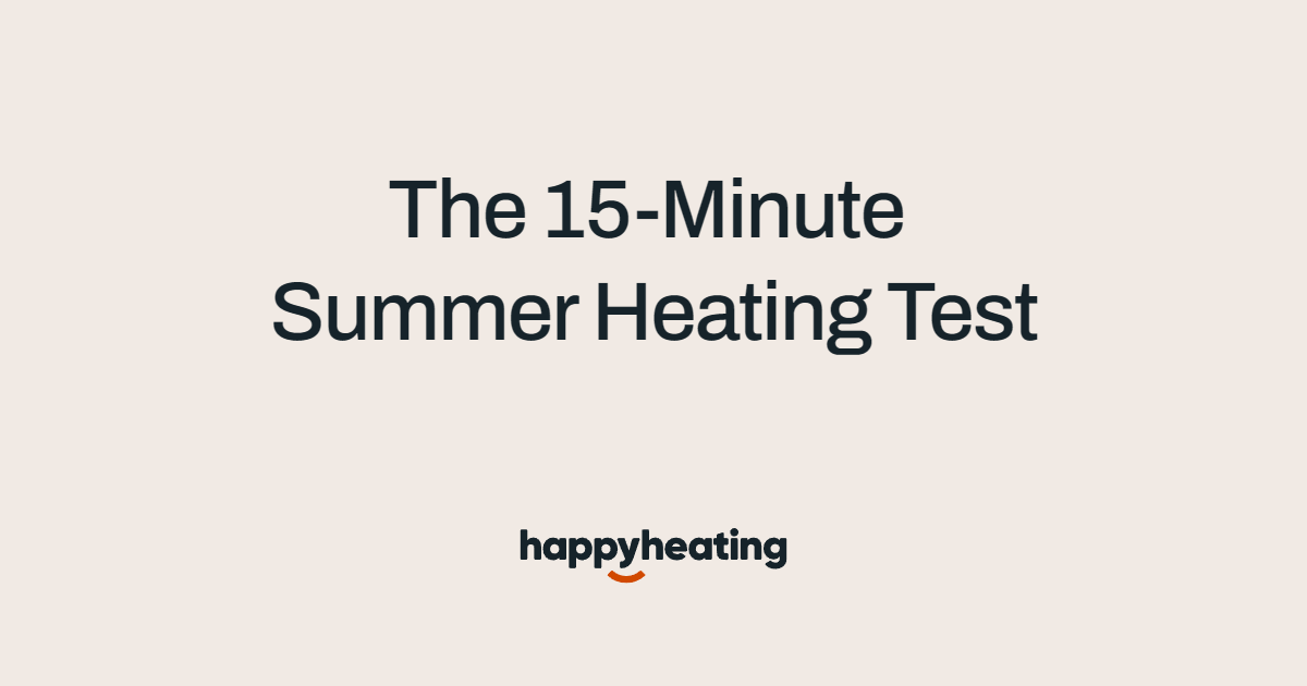 The Late Summer 15-Minute Heating Test: Before the October Cold Snap in West London